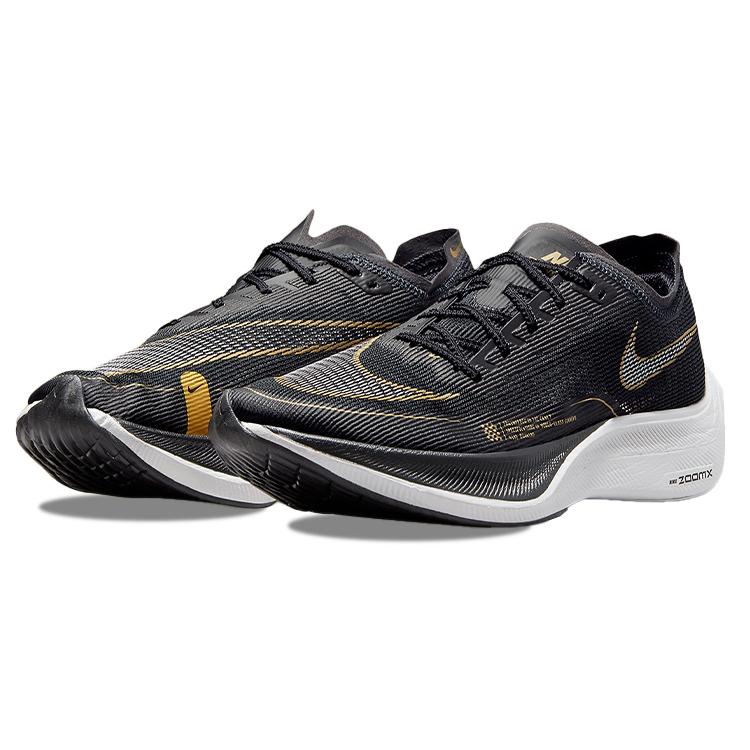 New Nike ZoomX Vaporfly Next% 2 Black Metallic Gold Coin Women's CU4123-001
