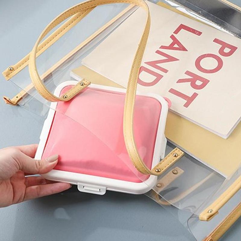 Portapranzo Portatile per Sandwich Toast Bento Box Riutilizzabile in Silicone Contenitore per Alimenti per il Pranzo Ecologico Stoviglie per Cena Adatte al Microonde