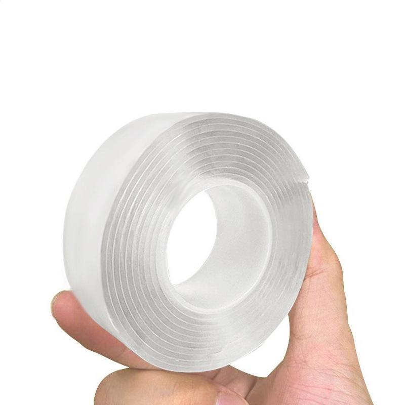 Traceless Strong Nano Double-Sided Adhesive Tape - Washable, Transparent, High Tack Acrylic Glue