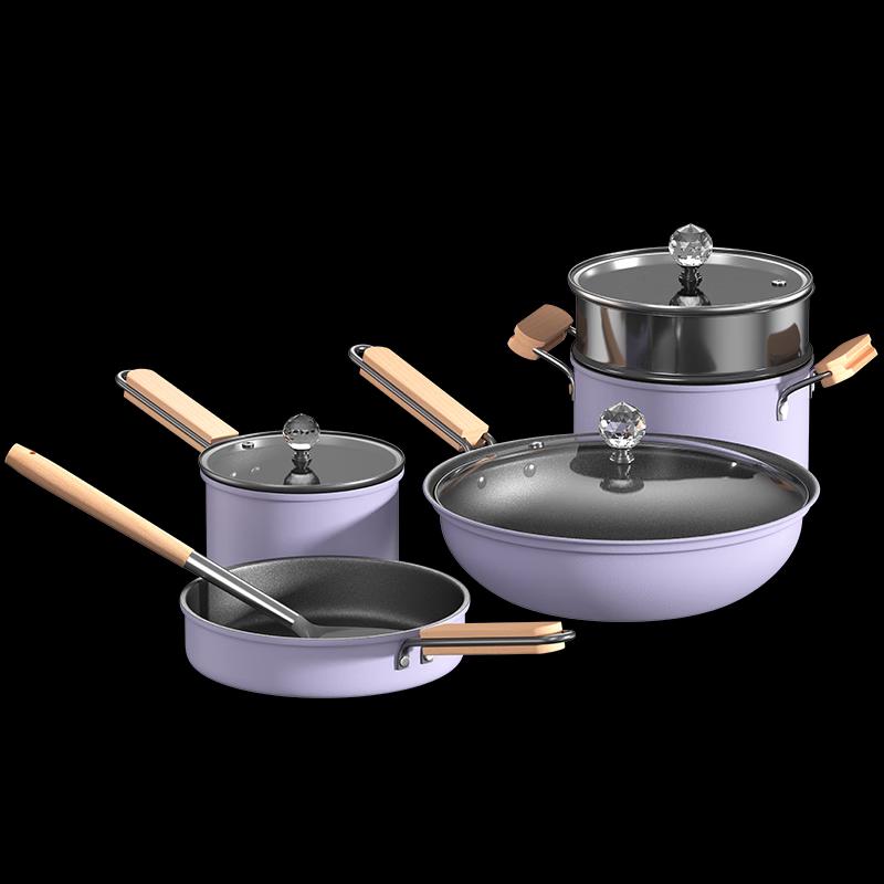 Aibofei Violet Cooking Pot Set