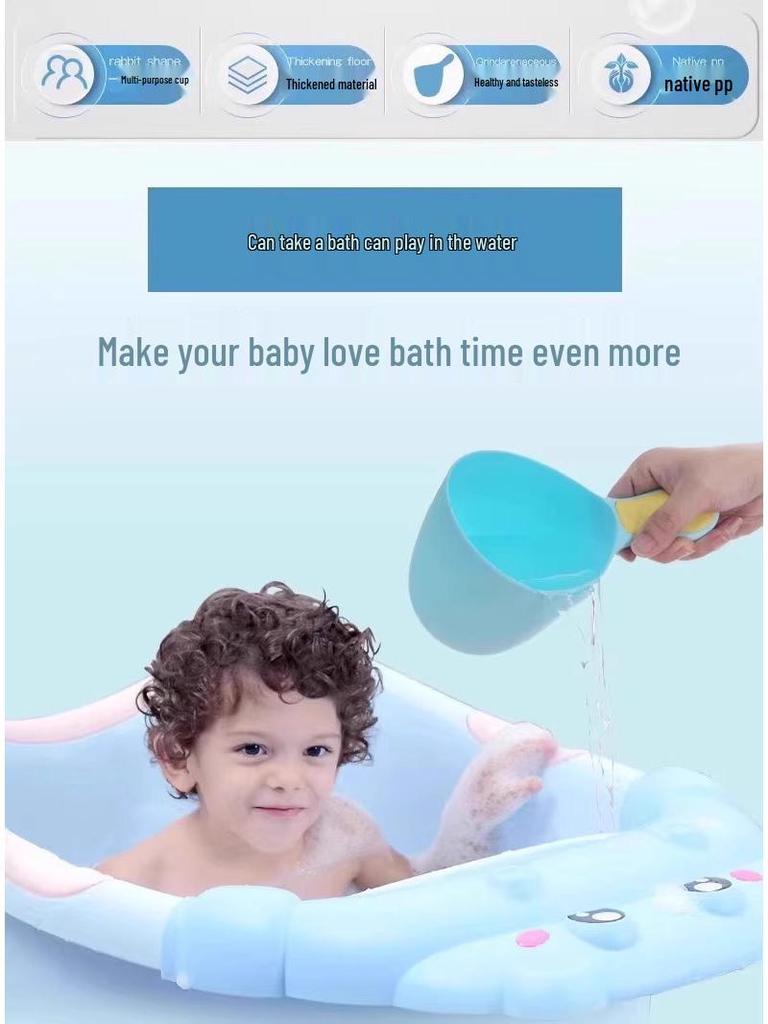 Dayanıklı Bebek Banyo Kepçesi - Düşmeye Dayanıklı ve Kalınlaştırılmış, Havuzlar ve Kreşler İçin