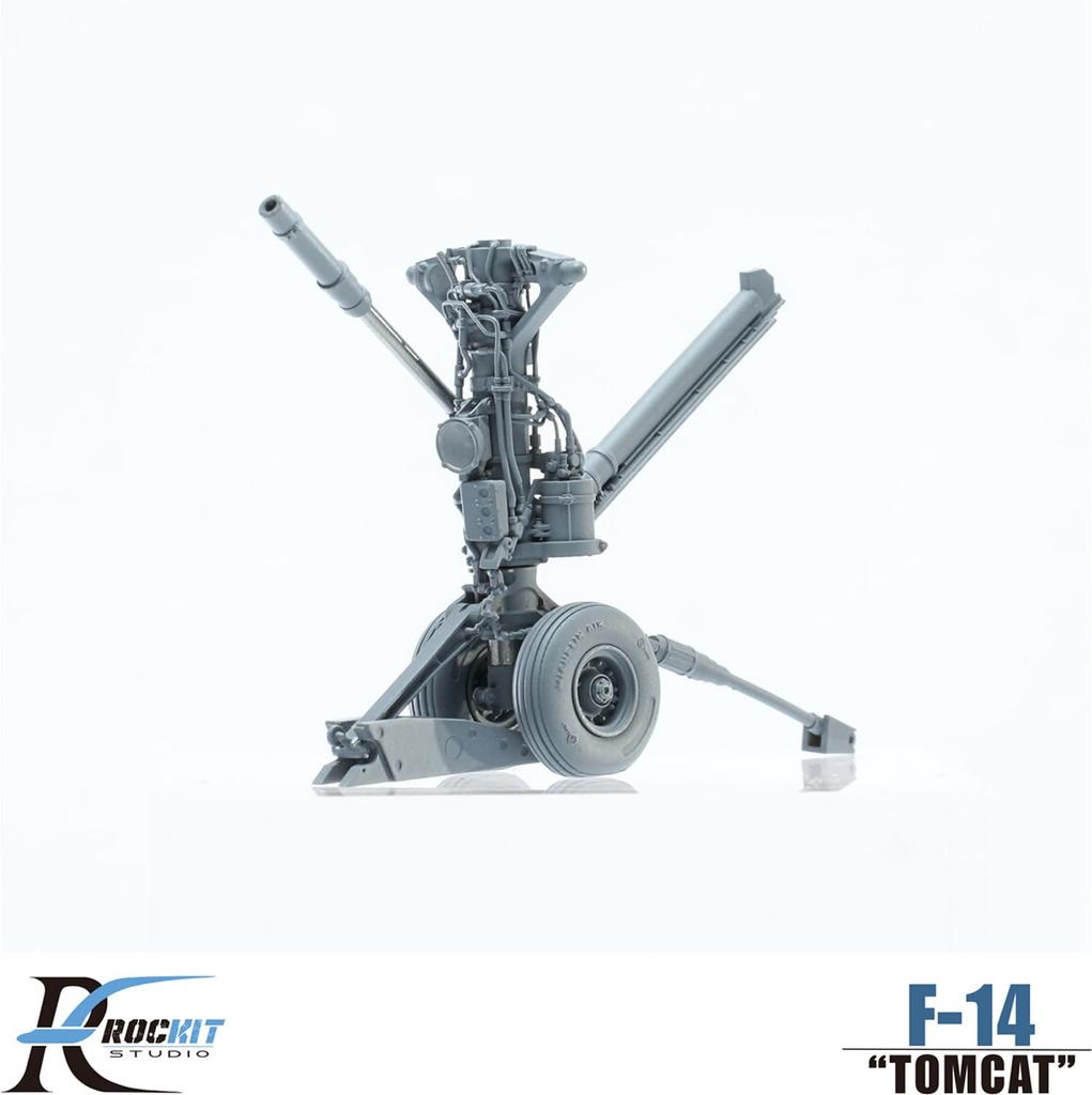 Rokit Studios Grumman Tomcat Landing Gear Wheel Set for Takeoff Position Plastic Model Kit Parts RKS480502T 1/48 F-14A/B/D & Weight-Deforming (for
