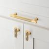 Set Of 10 Modern Gold Cupboard Handles 128mm Hole Spacing Kitchen Door Handles Vintage Pulls For Kitchen Cabinets