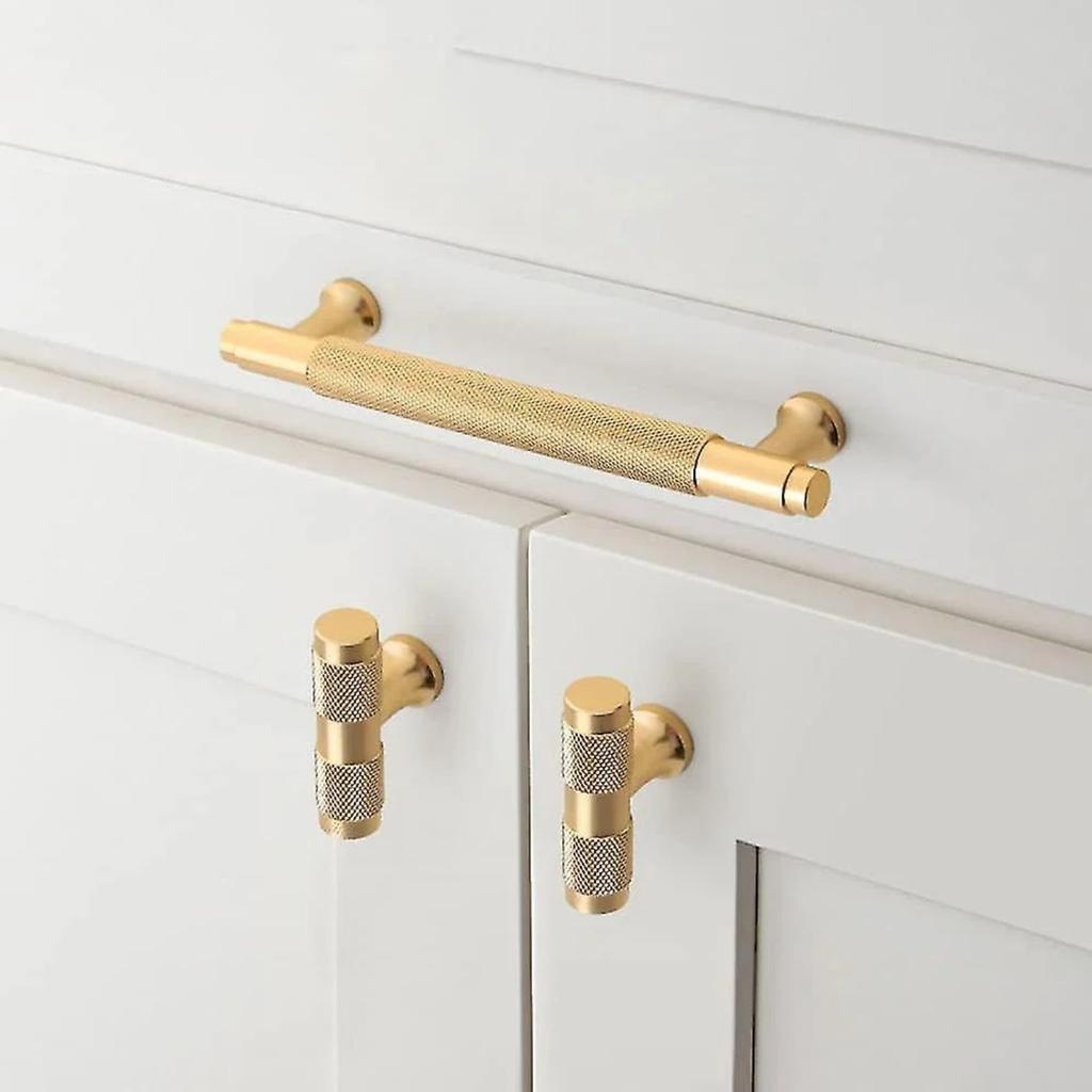 Set Of 10 Modern Gold Cupboard Handles 128mm Hole Spacing Kitchen Door Handles Vintage Pulls For Kitchen Cabinets