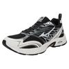 Mizuno LG 2000 Bequeme Sportleder Rutschfeste Verschleißfeste Low-Top Freizeitlaufschuhe Unisex Sneaker Schwarz Weiß Silber D1GH230204