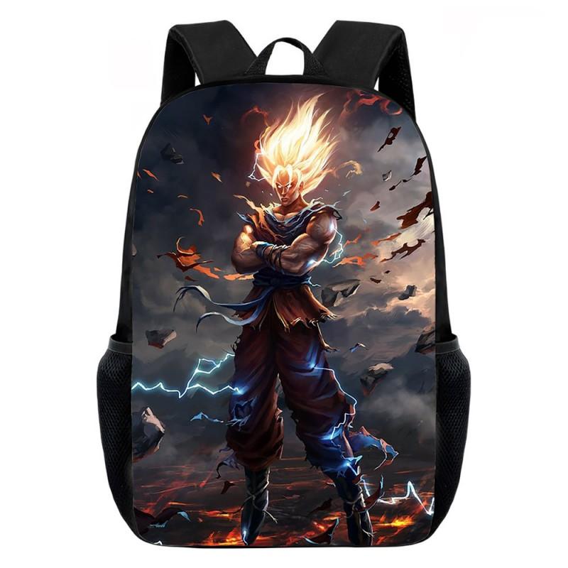 Dragon Ball Super Printed Kids School Backpack Elementary Students Lightweight Ergonomic Design