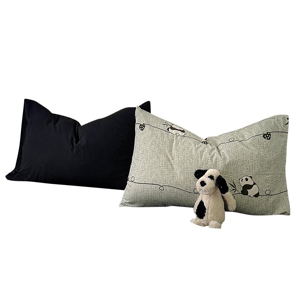 Cartoon Washed Cotton Pillowcases - Adult Spring Pair 48x74cm