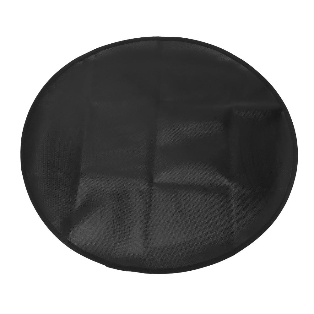 24 Inch Fire Pit Mat Black Outdoor Under Grill Mat Durable Fireproof Grill Pad Outdoor Grill