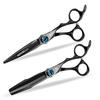 Parafuso Olho de Diabo Nimpson Preto 6.0, Tesoura de Cabelo, Tesoura de Dente para Corte de Cabelo, Fina