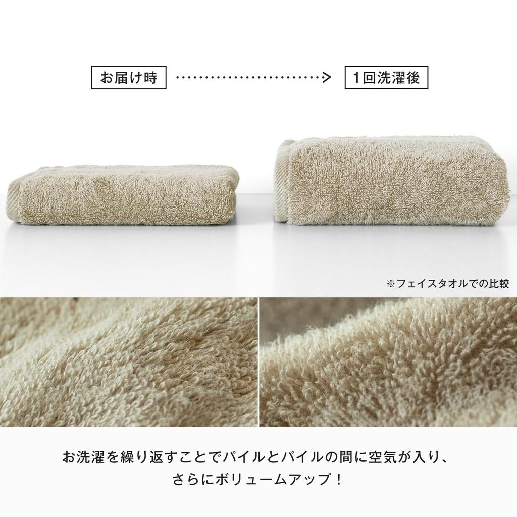 Bloom Imabari Certified FUu Bath Towels, Set of 2, Soft, Fluffy, Thick, Absorbent, Hotel-Grade, Made in Japan, 100% Cotton (Charcoal)