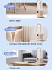 Bladeless Desk Fan 9 Speed Adjustment and Touch Control Portable Air Conditioner Cooling Fan Tower Air Cooler for Office Bedroom