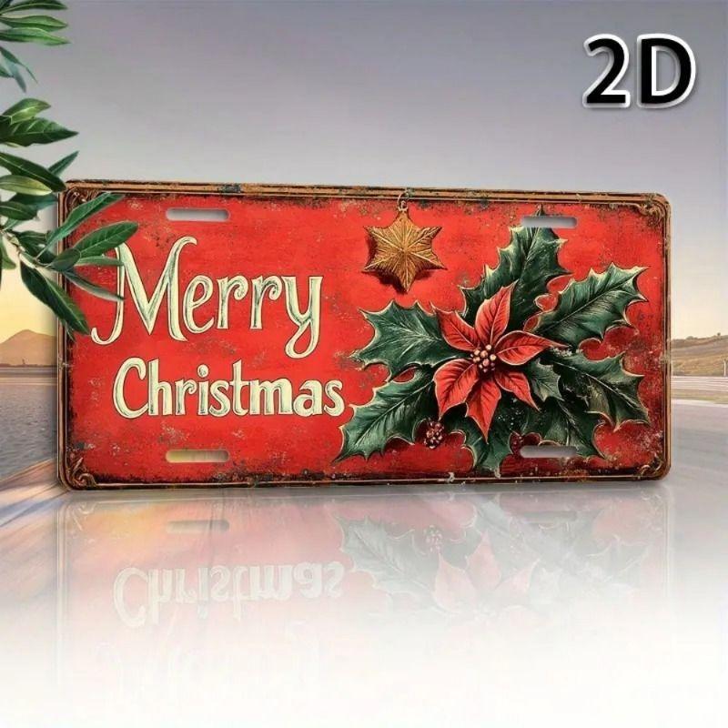 Motorcycle Souvenir License Plate, Metal Auto Wall Decor 15x30cm