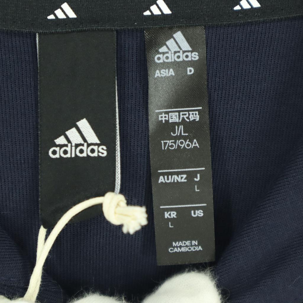 unused adidas Long sleeve Zip hoodie L Navy Men's Used