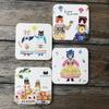 1PC Table Mats for Home Decor Cute Square Round Japanese Diatom Mud Cup Coasters Heat-Resistant Multiple Options Available
