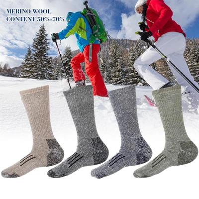Chaussettes thermiques épaisses pour hommes, chaussettes de sport de plein air respirantes pour l'alpinisme, automne et hiver, grande taille