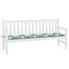 Bench Cushion Leaf Pattern 150 X 50 X 3 Cm Oxford Fabric