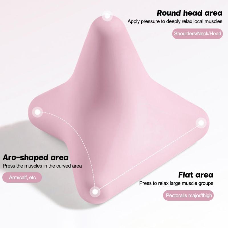 Silicon Massage Cone Triangular Relax Apparatus Ball Psoas Muscle Release Thoracic Spine Back Neck Scapula Foot Yoga Apparatus