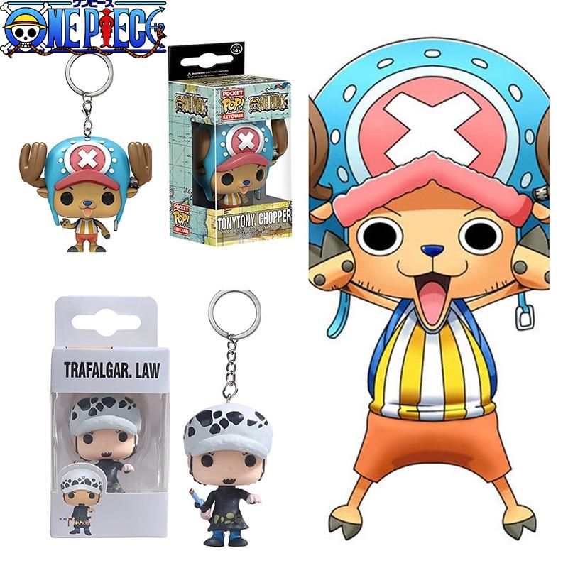 Pop Best-selling One Piece Luffy Anime Pvc Keychain Toy Gift Wholesale