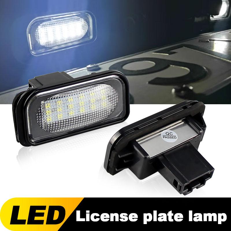 For Mercedes Benz C CLK Class W203 C209 W209 Canbus LED License Plate Lights Car Number Plate Lamps A2038200556, A2038200066