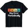 Novelty Creativity Chemistry Themed with A Colorful Periodic Table T Shirts Meme Tee Women Unisex Cotton Summer Harajuku Oversized