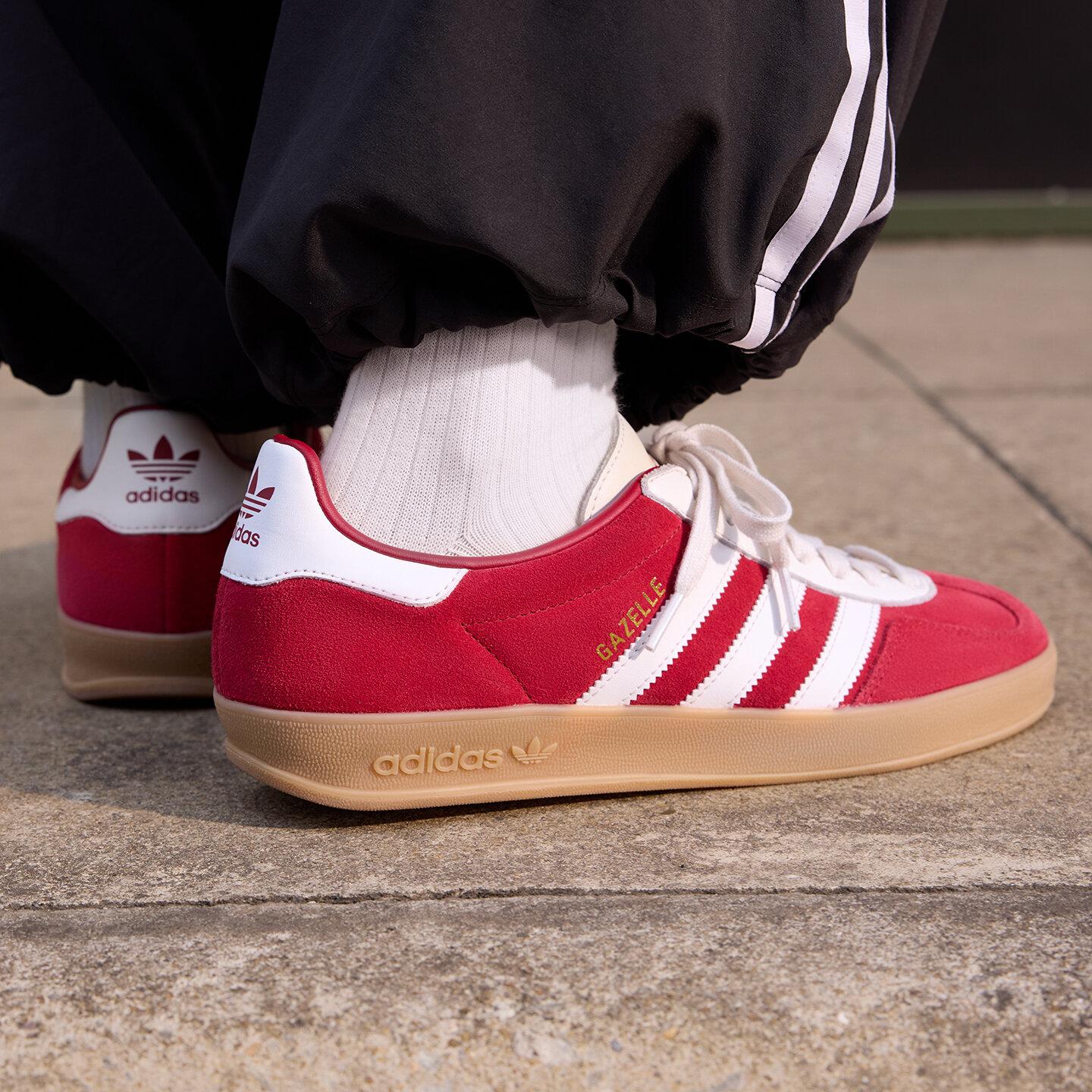 adidas Gazelle Indoor Team Victory Red White Gum 42