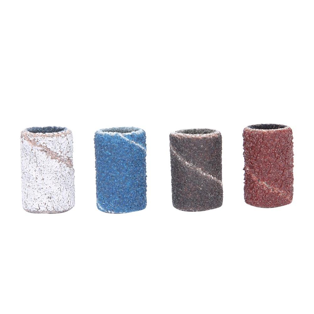 400pcs With Shaft Nail Art Sanding Bands Nail Drill Sanding Bands For Salon Use