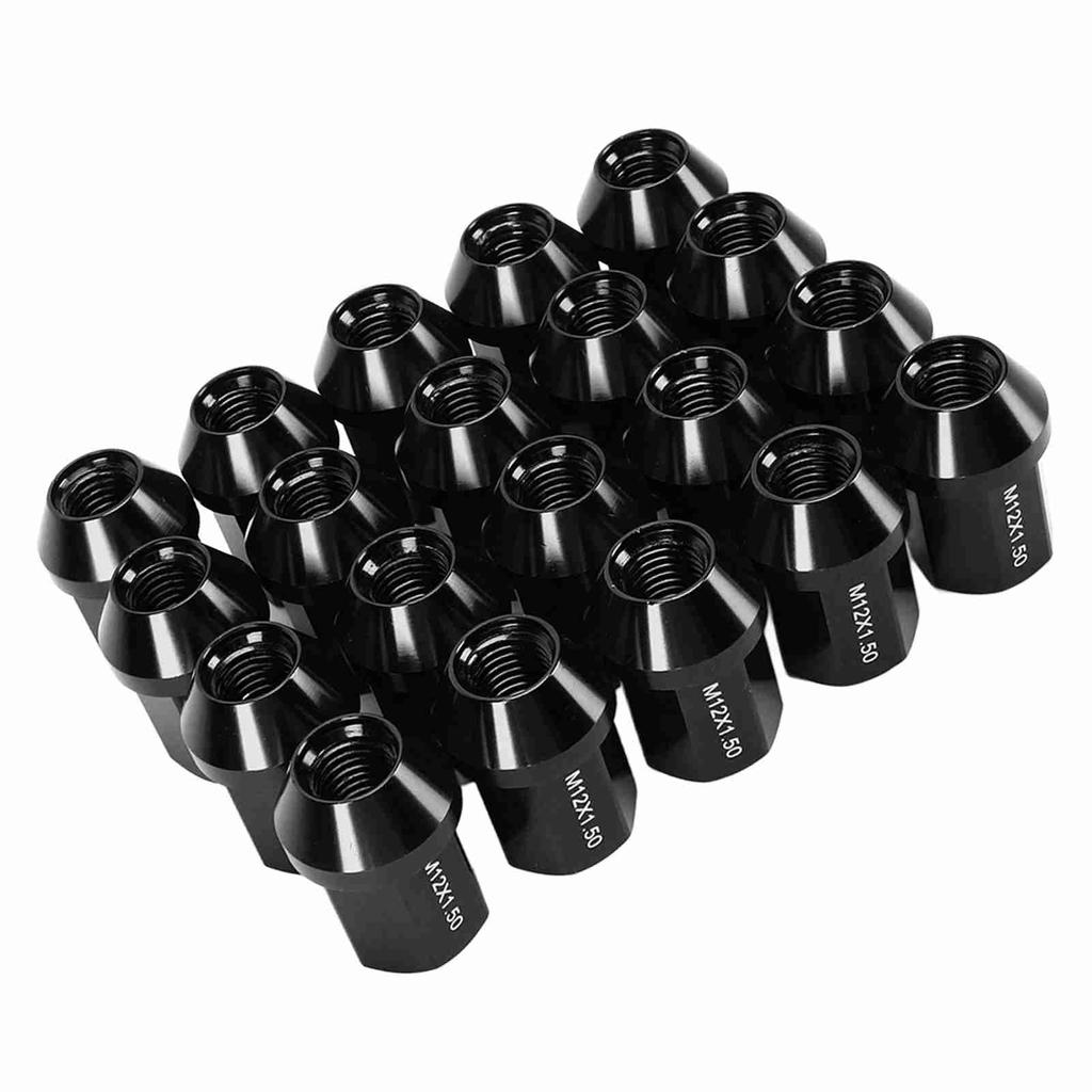 20pcs M12x1.5 Wheel Lug Nuts 35mm 6061 Aluminum Alloy Closed End Replacement for Chevrolet Camaro 1983‑2002