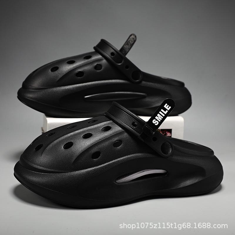 Summer New Couple Hole Shoes Casual Versatile Non-slip Heightening Wear-resistant Sports Wear Can Be Distributed