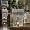 Handmade Snow Scene Night Light Christmas Decor Snow Scenery Night Light Street Flowing Lamp