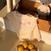 Summer New Kids Ruffle Sleeve Short Sleeve T Shirt Boys Girls Cartoon Print Casual Top Baby Fashionable Trendy