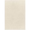 Tapis doux à relief moderne graphique blanc 160x230