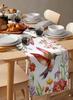 Spring Country Pastora Hummingbird Flowers Linen Table Runner Party Decor Summer Floral Birds Table Runners Dining Table Decor