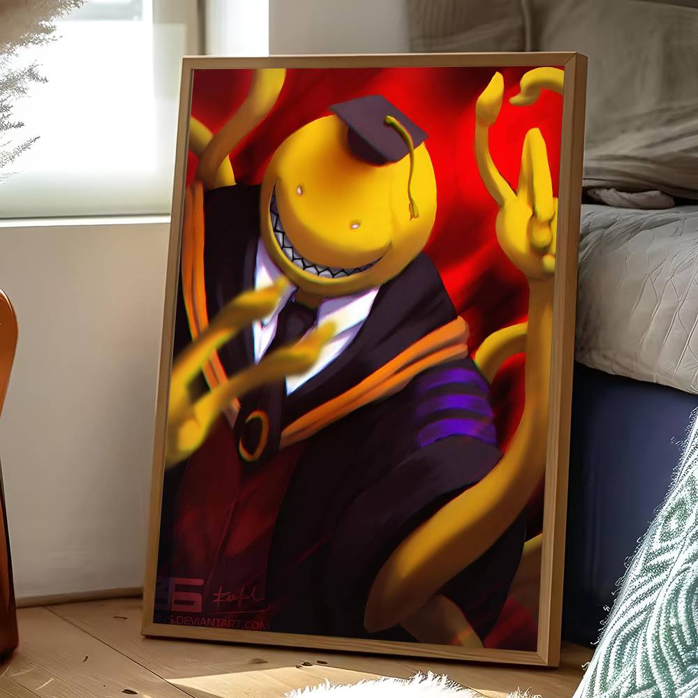 A-Assassination Classroom Poster Sticker Print Waterproof Wall Art For Living Room Bedroom Home Decor