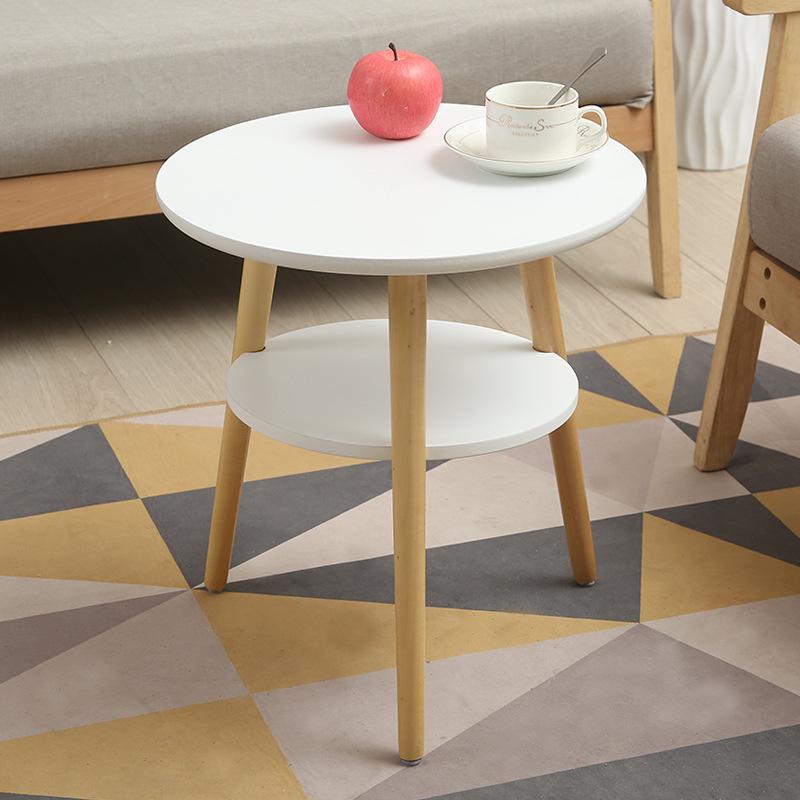 Nordic Triangle Coffee Table - Modern Minimalist Design, Multi-purpose Small Round Table, Perfect for Solo Living or Sofa Side Table.