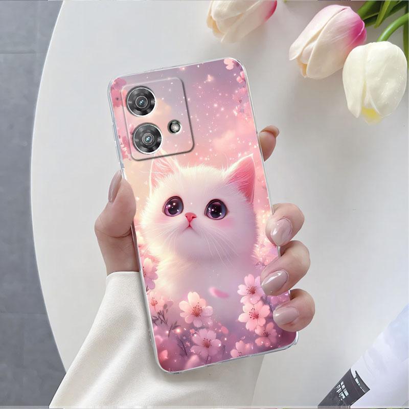 

For Motorola Moto Edge 40 Neo Pro 5G Case Luxury Phone Case For Moto Edge Plus 2023 Flower Clear Soft Silicone Protective Cover Moto Edge 40