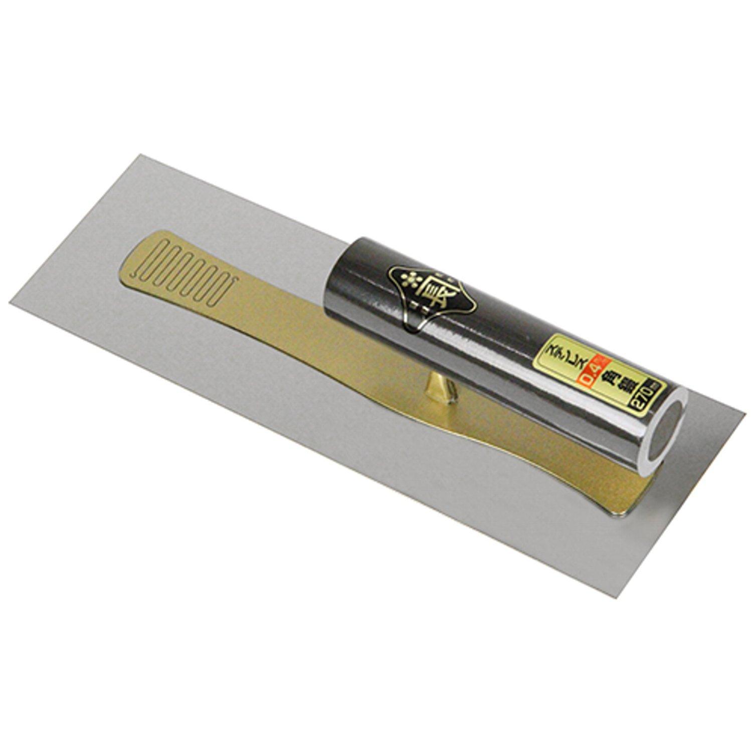 SK11 Kincho Stainless Steel Square Silver (SK11) Trowel, 0.4mm Thickness, 270mm,