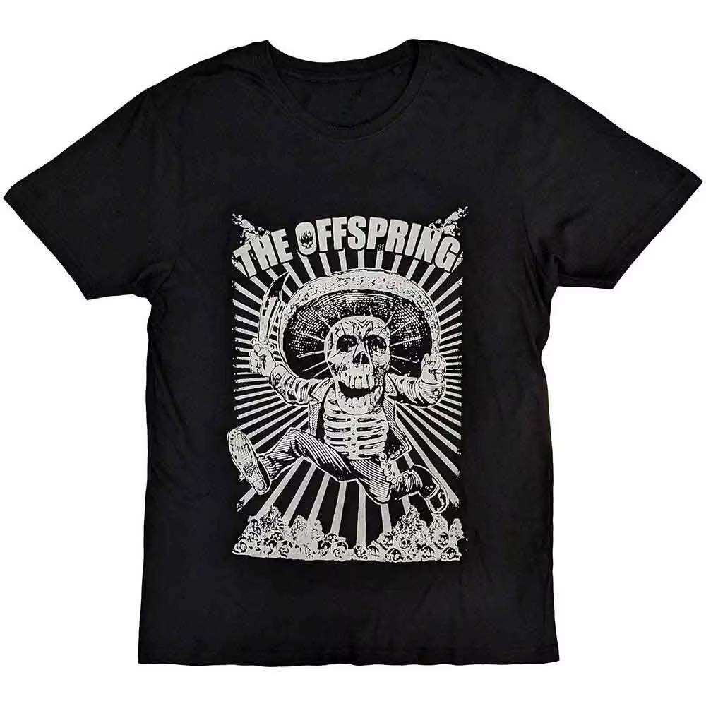 The Offspring Jumping Skeleton graphics cotton unisex shirt Summer fashion Mens womens Y2k Short sleeve Oneck Tshirt fan gift S