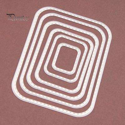 Stitched Rectangle Frame Cutting Dies DIY Scrapbook Paper Cards Stencil Mold