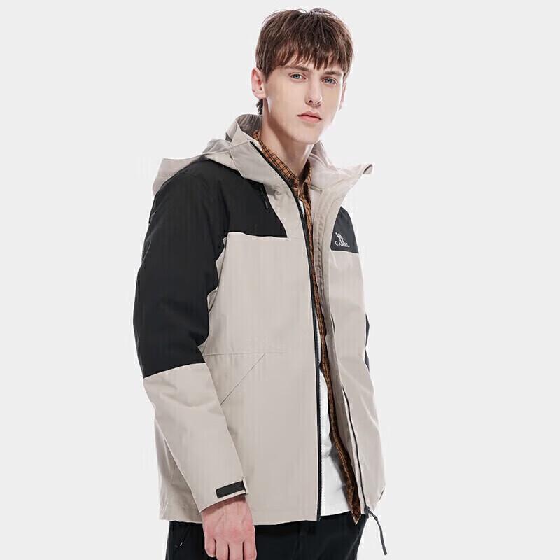 Camel Unisex 3-in-1 Waterproof & Warm Fleece Lined Hiking Jacket