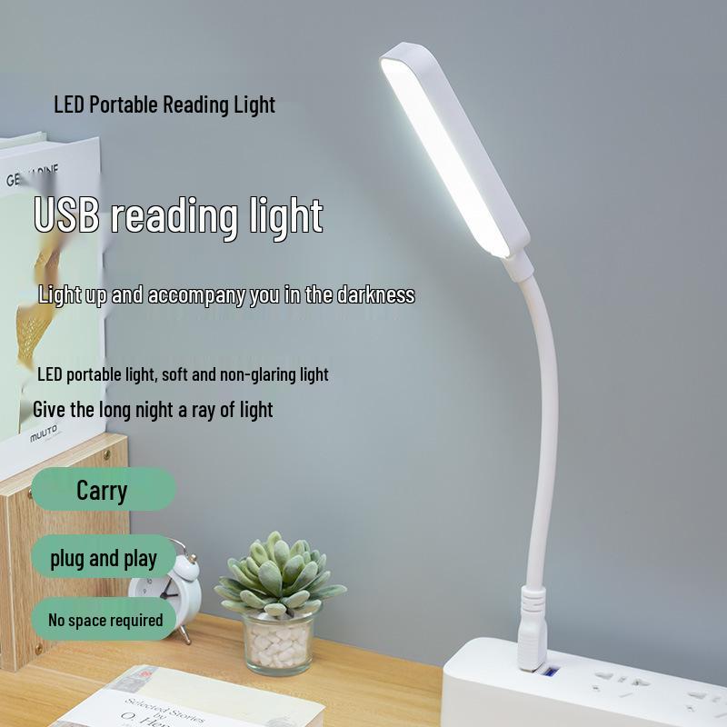 USB LED Eye-Protecting Night Light: Portable Mini Table Lamp for Power Bank or Dormitory Reading