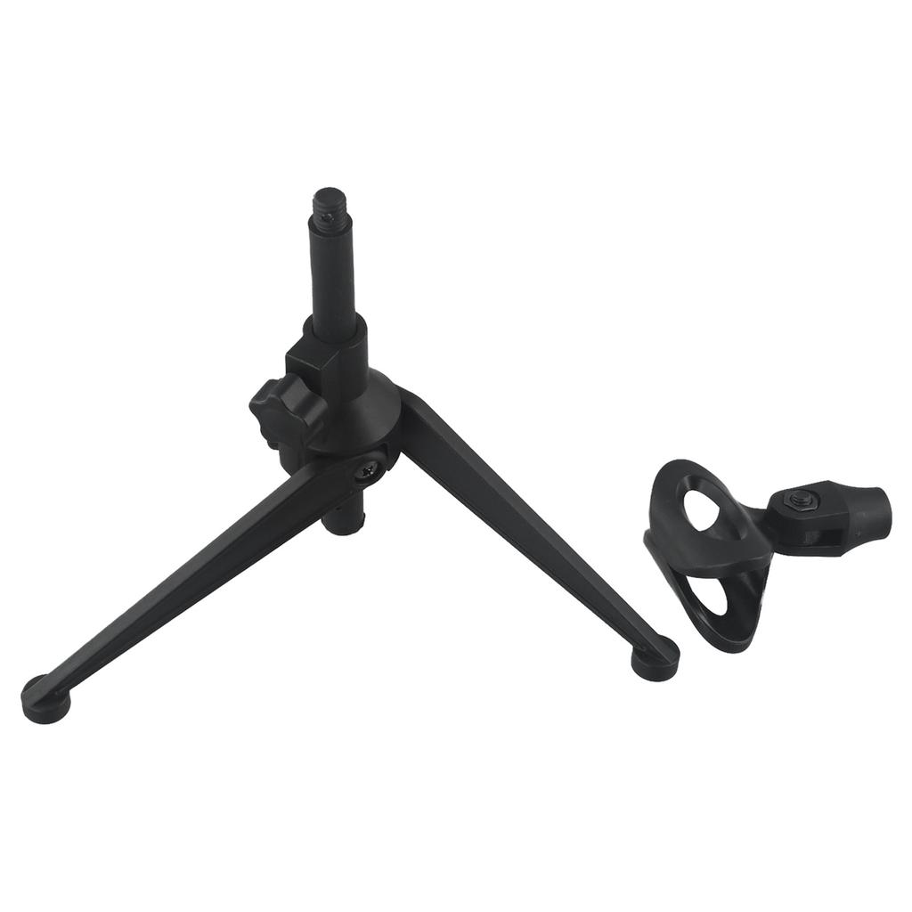 Adjustable Microphone Stand Desktop Tripod Table Stand Clip Holder Bracket Portable Table Stand Lightweight Bracket