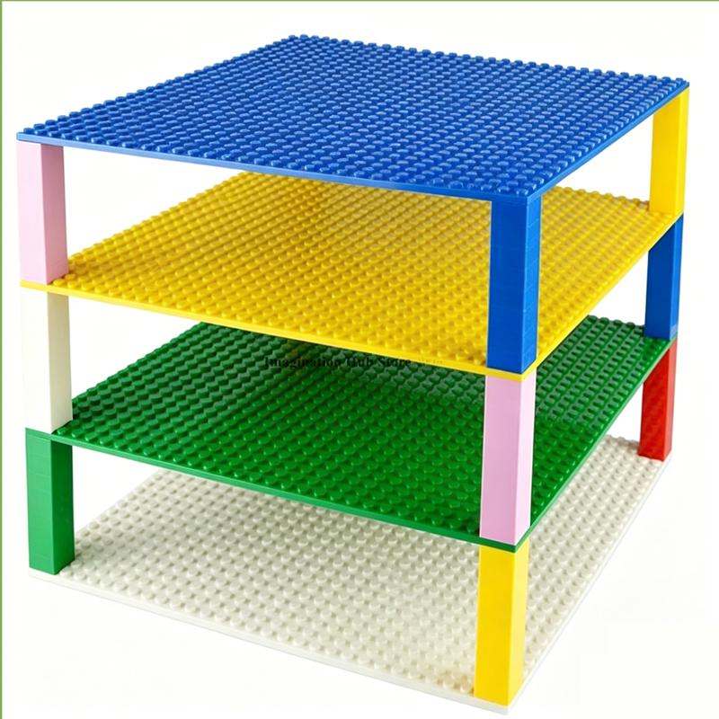 14 Farben 32*32 Noppen Doppelseitige Grundplatte, Kreative Klassische Bausteine Grundplatte, MOC DIY Steine Kompatible Markensteine