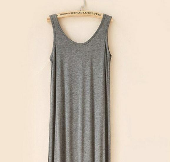 

2024 Summer European & American Style Plus Size Sleeveless Tank Dress XXXL