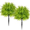 UV Resistant Artificial Persian Fern Grass Stake No Fade Fake Green Plant  Wedding Scene