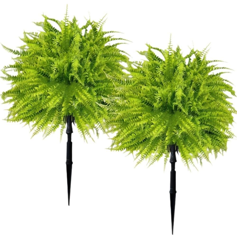 UV Resistant Artificial Persian Fern Grass Stake No Fade Fake Green Plant  Wedding Scene