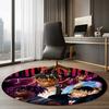 Juice WRLD Printed Round Rug Carpet Chair Rug Area Rug Entryway Doormats,for Office Chair Living Room Bedroom Kitchen Room.