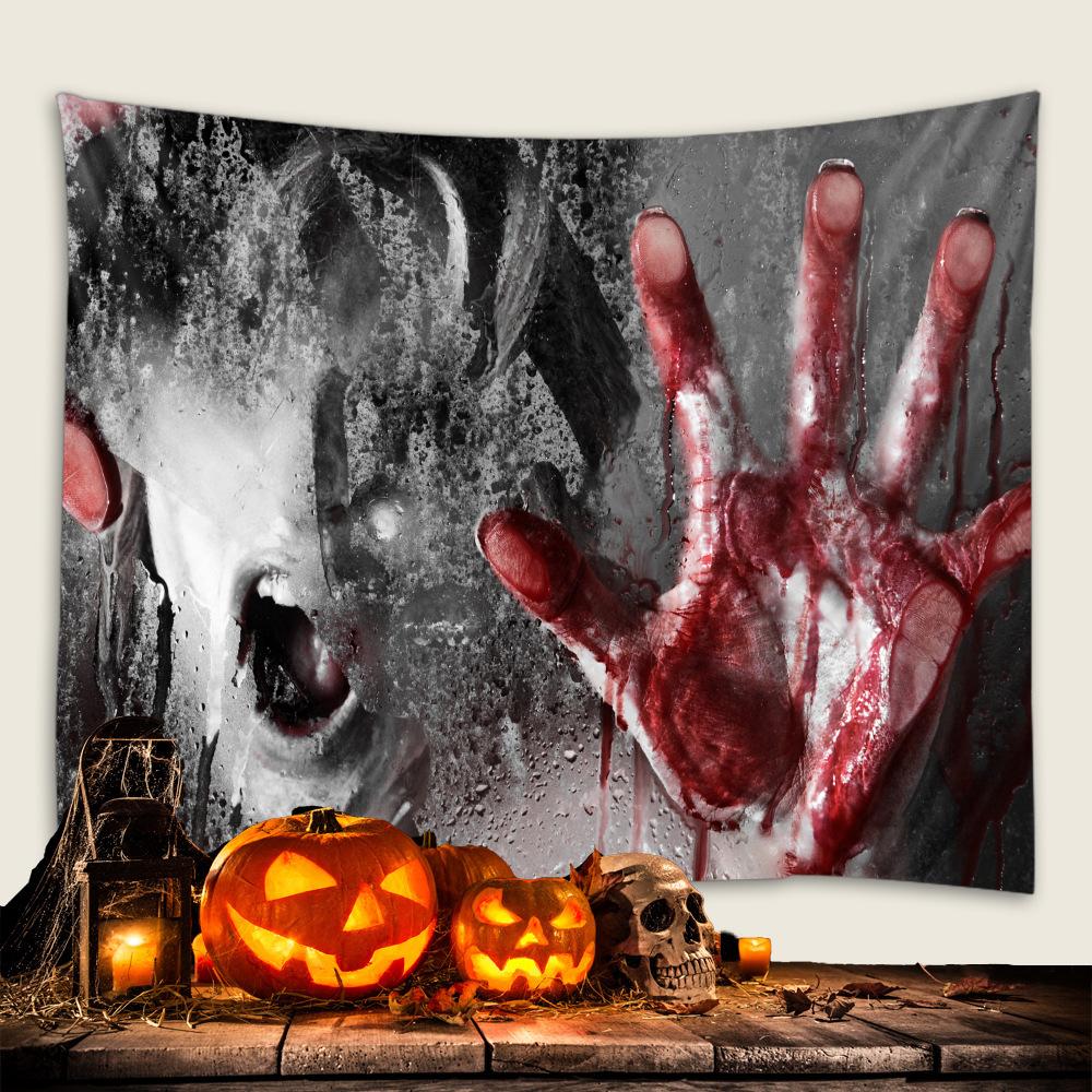 Bedroom Living Room Decor Garden Poster Decor Beach Blanket Funny Tapestry Halloween Horror Witch Skull Ghost Wall Hanging
