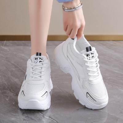 Fashion New Round Toe Breathable Sexy Casual Sneakers Spring/Autumn Comfortable Non-slip Lace-up Walking Shoes for Women