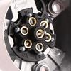 Conector de 7 Pinos para Carros em Liga de Alumínio 7 Vias Conector Redondo Robusto para Engate de Reboque Plugue de Reboque à Prova d'Água 12V Caminhão