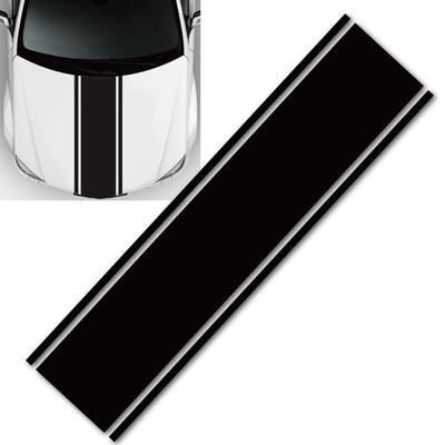 MORYTRADE Hood Sticker Stripe Body Decal Car Automotive 120x25 Black